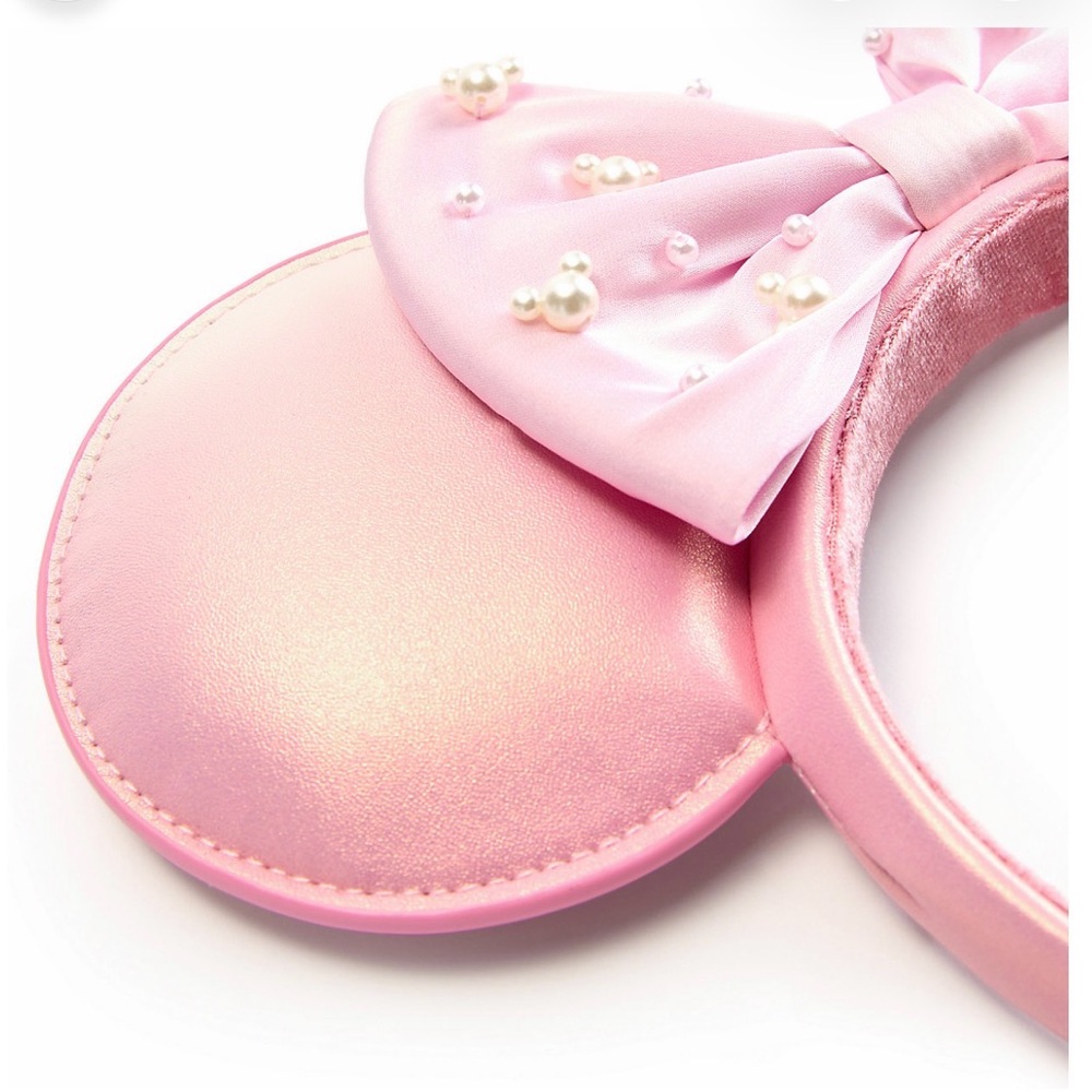 Minnie Mouse Pearled Ears- Rose Pearl (NWT) - Picture 3 of 5